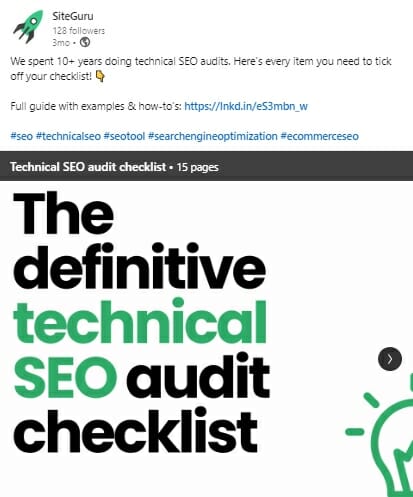 example of content repurposing from blog to linkedin carousel