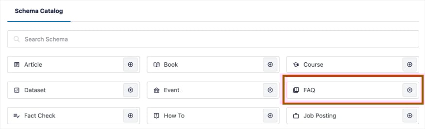 FAQ schema in the AIOSEO