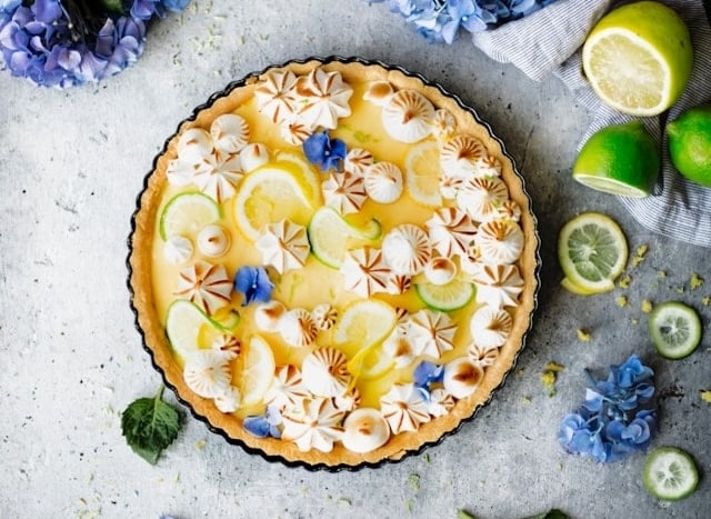 Lemon lime meringue pie.