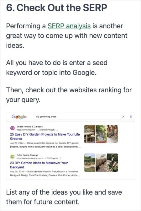 Mobile view of a blog post is a vertical format.