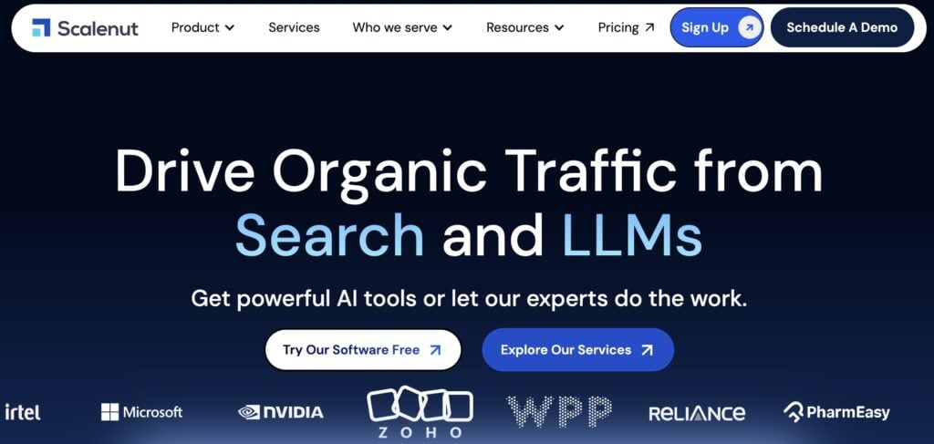 Scalenut, an SEO tool.