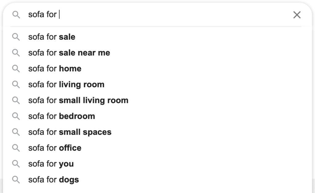 A screen shot of a google search for a home.