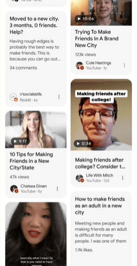 google perspectives tab example