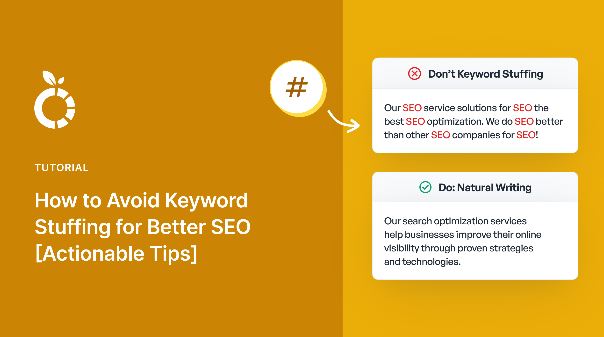 How to avoid keyword stuffing.