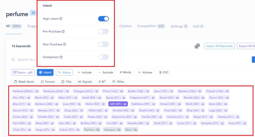 A screenshot of a page with a text box and a button.