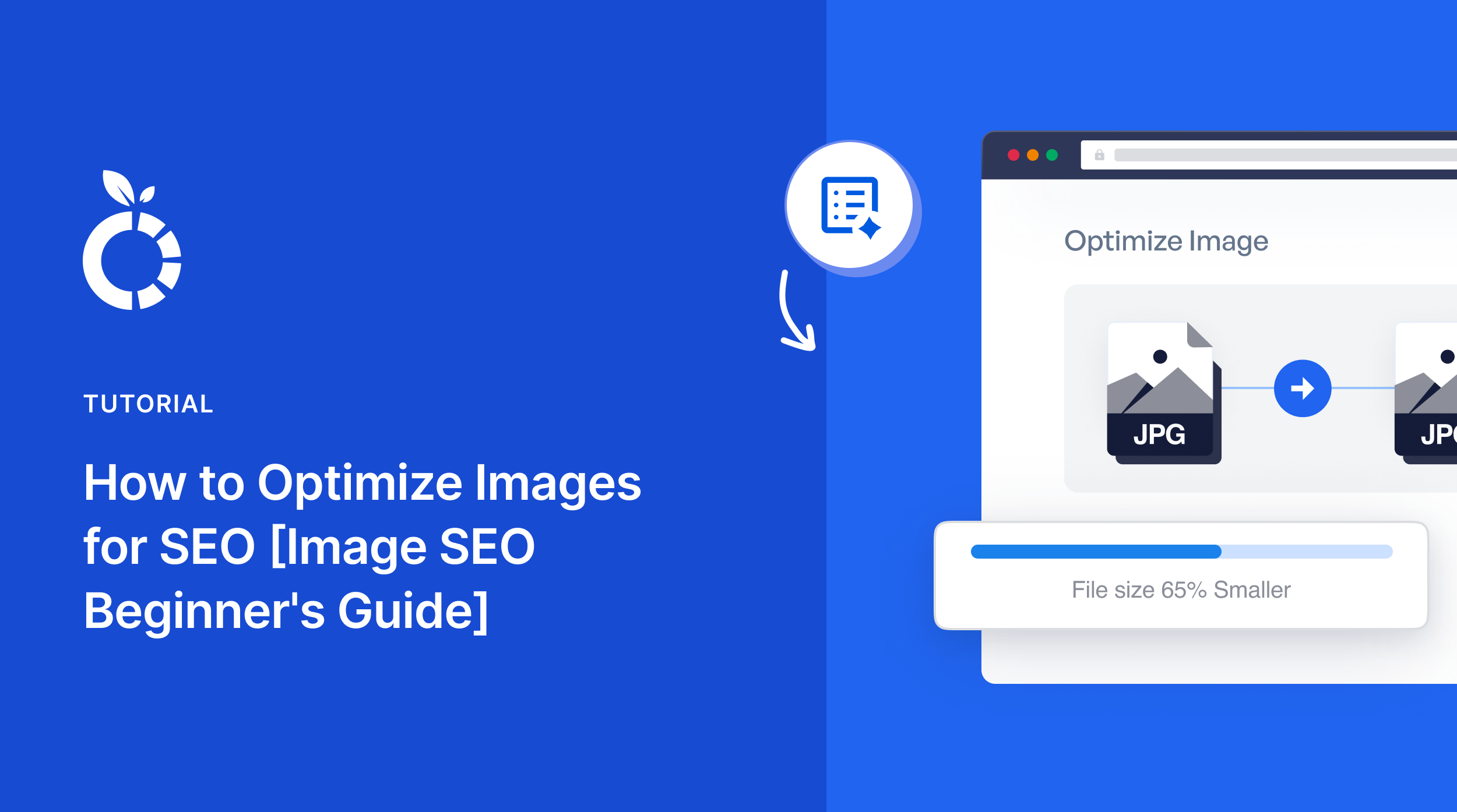 How to optimize images for SEO banner.