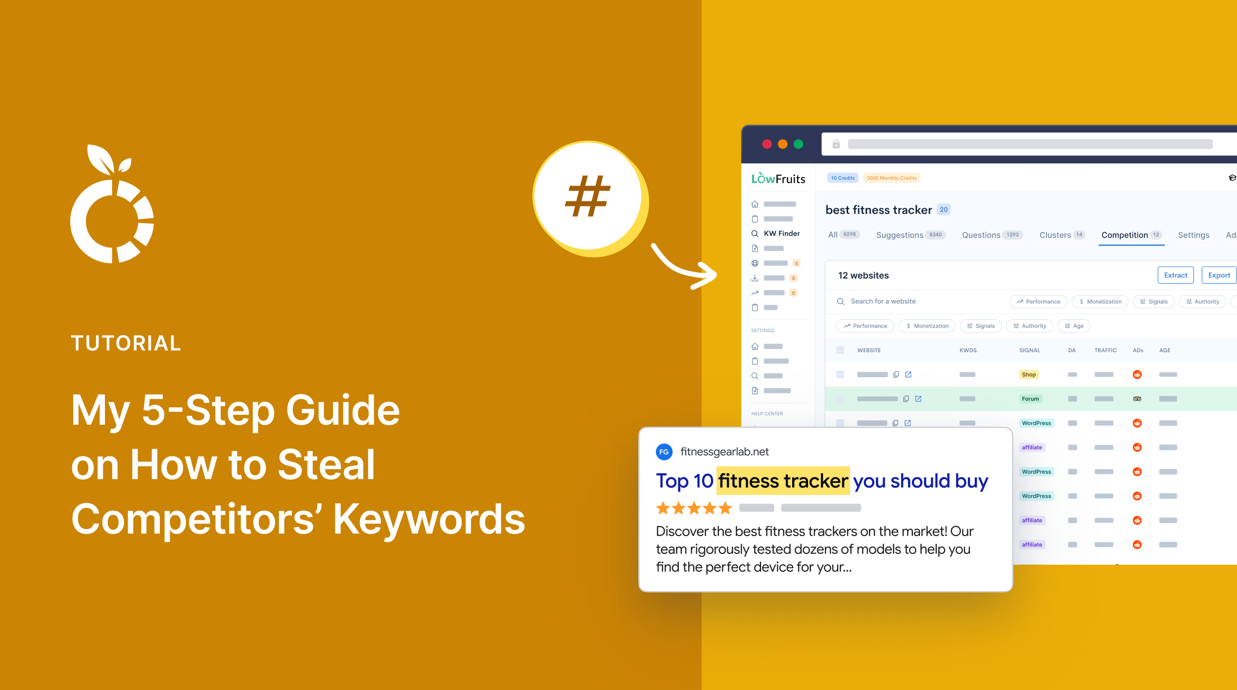 5-step guide to steal competitors keywords.