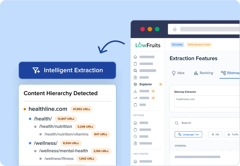 Extract competitor sitemaps in seconds.